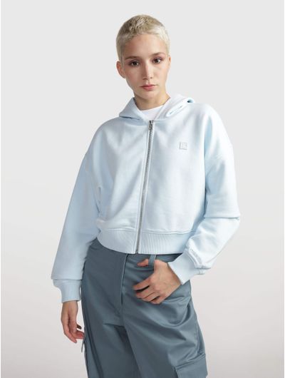 Sudadera-Calvin-Klein-con-Monograma-Mujer-Azul
