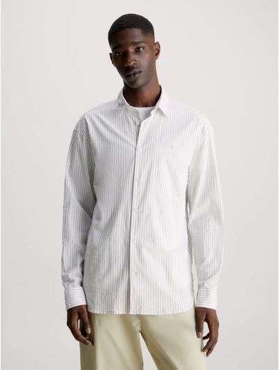 Camisa-Calvin-Klein-Relaxed-Hombre-Blanco