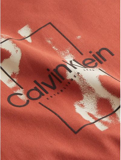 Playera-Calvin-Klein-Estampado-Hombre-Naranja