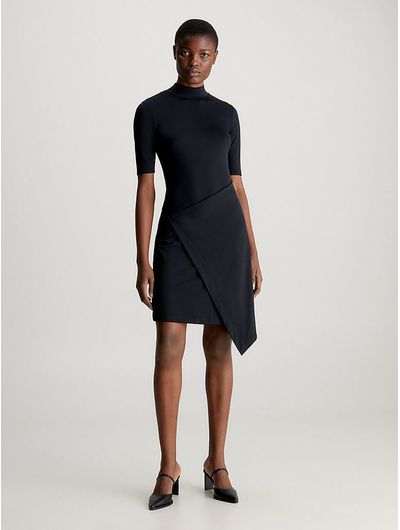 Vestido-Calvin-Klein-Asimetrico-Mujer-Negro