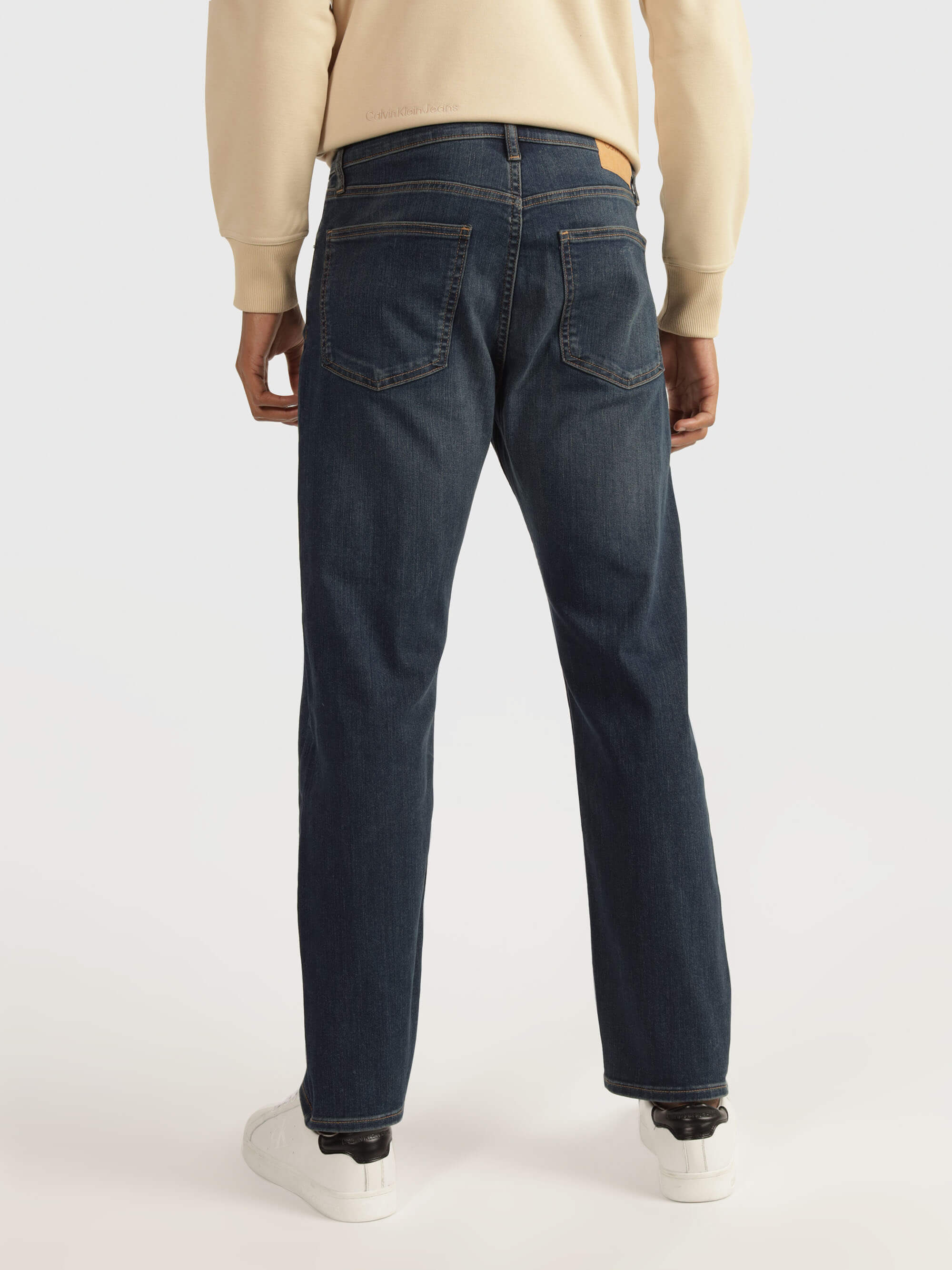 Jeans Calvin Klein Slim Washed Hombre Azul