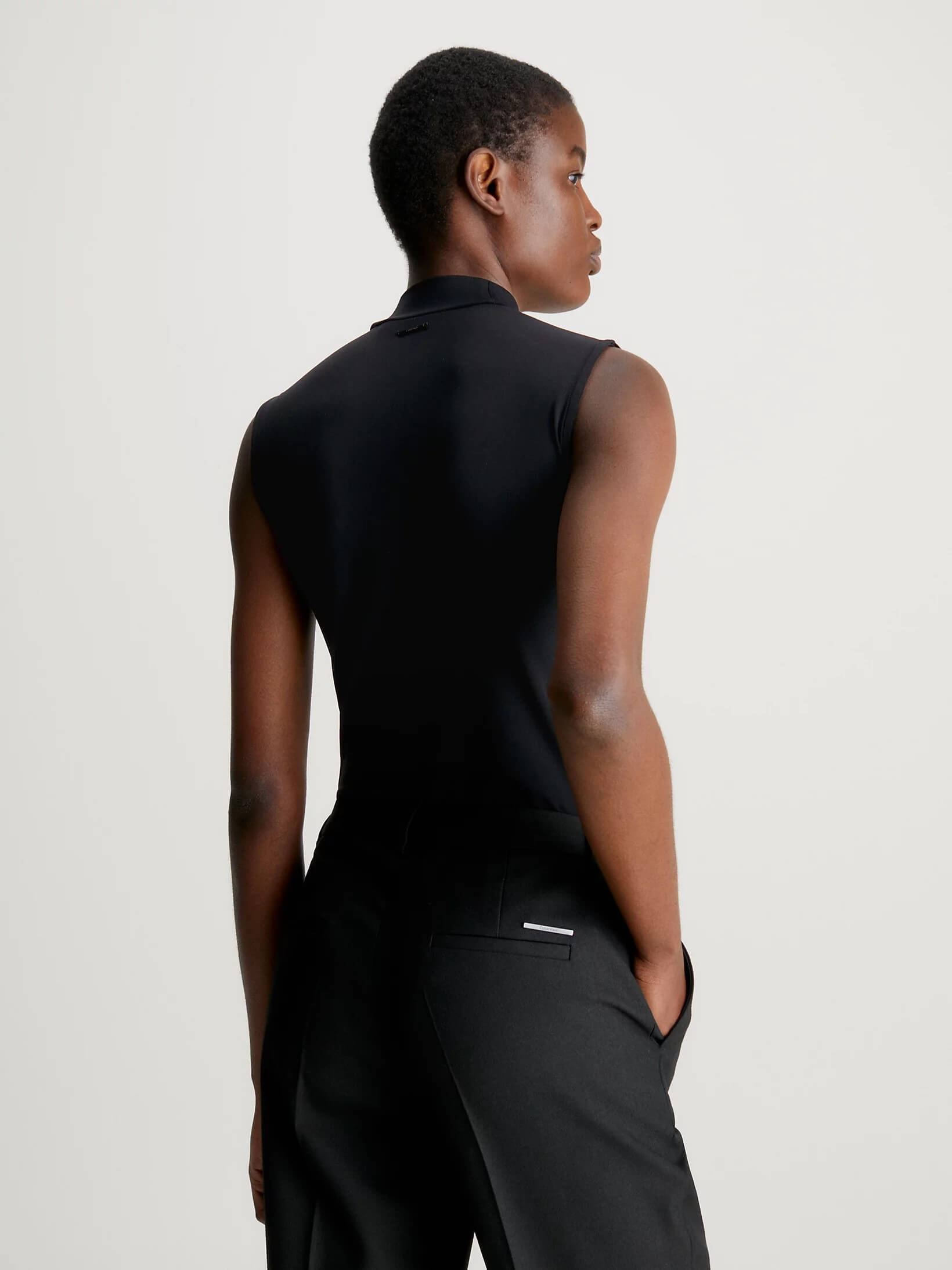 Body Calvin Klein Stretch Mujer Negro