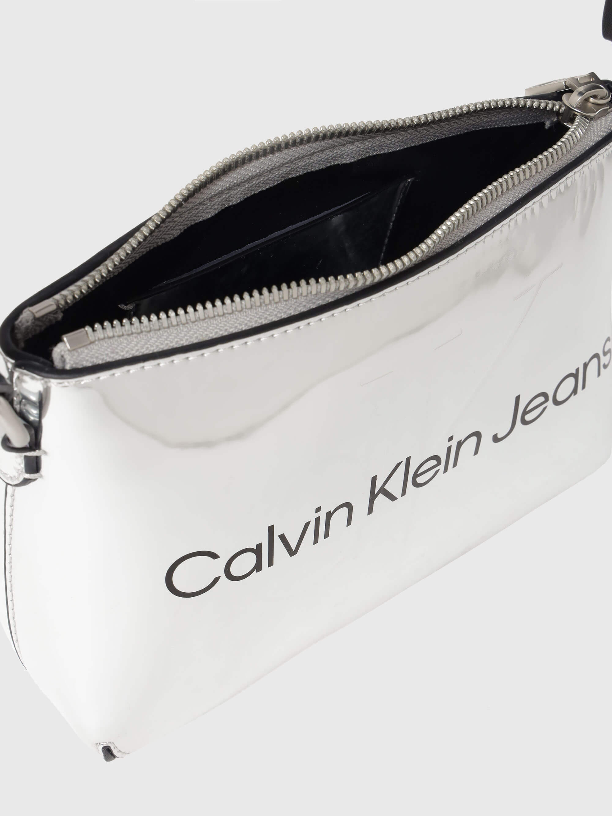 Bolsa Calvin Klein Shoulder Mujer Plateado - Talla: Única
