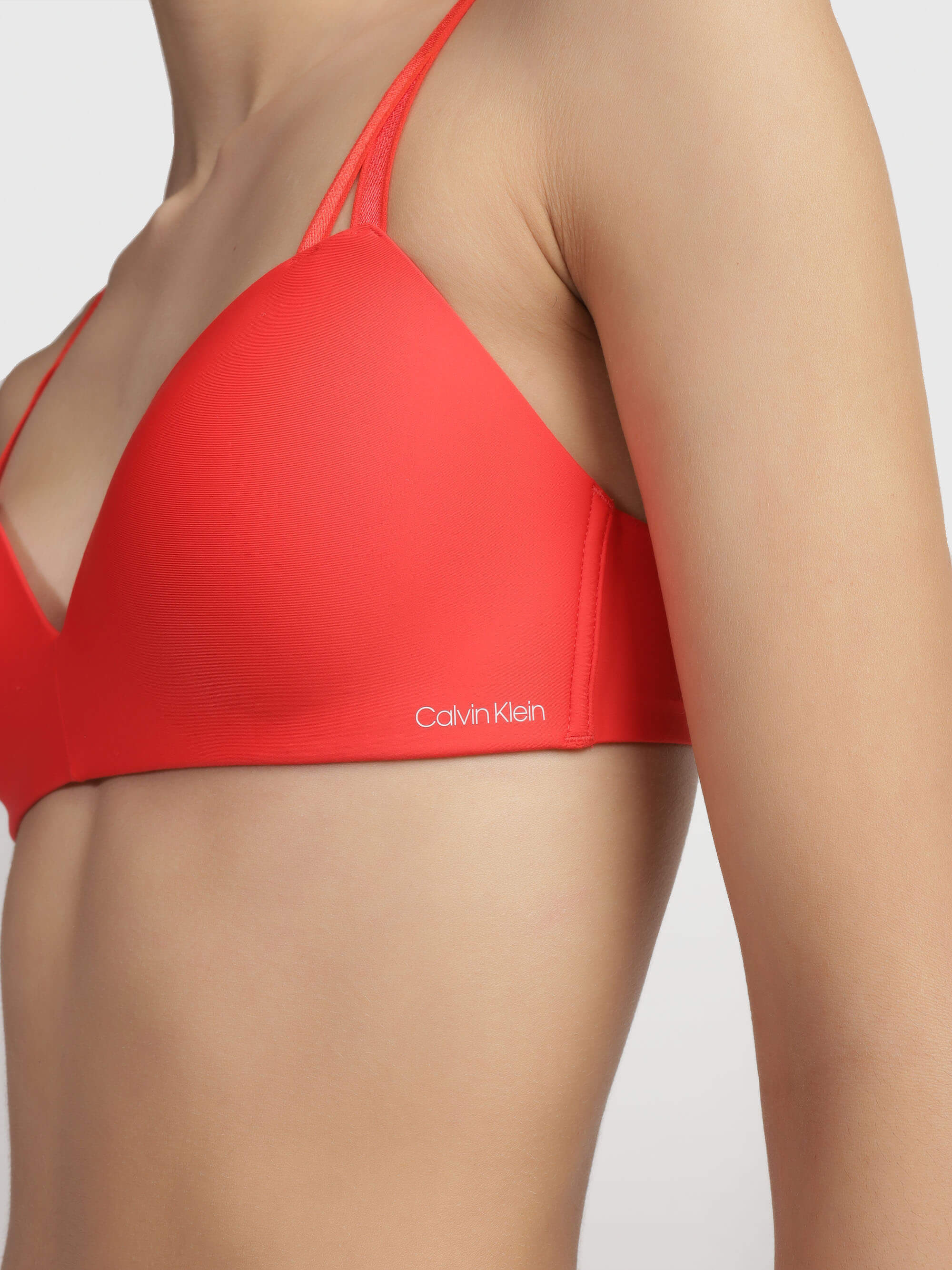 Brasier Calvin Klein Demi Lift Seductive Comfort Light Mujer Naranja