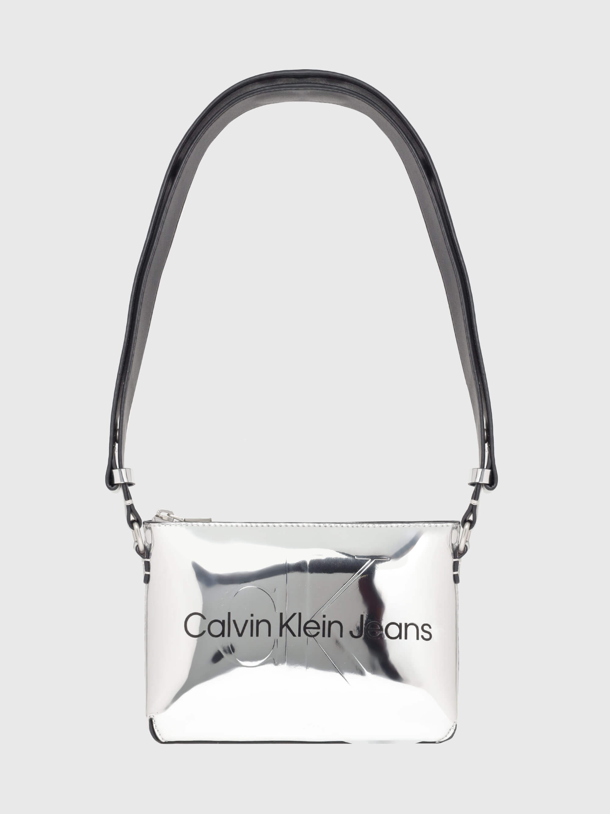 Bolsa Calvin Klein Shoulder Mujer Plateado - Talla: Única