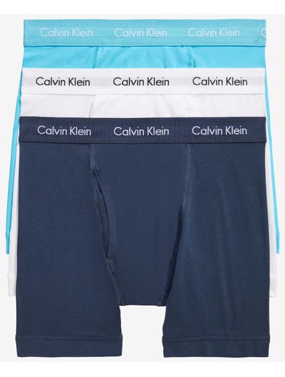 Boxers-Largos-Calvin-Klein-Cotton-Stretch-Paquete-de-3-Azul