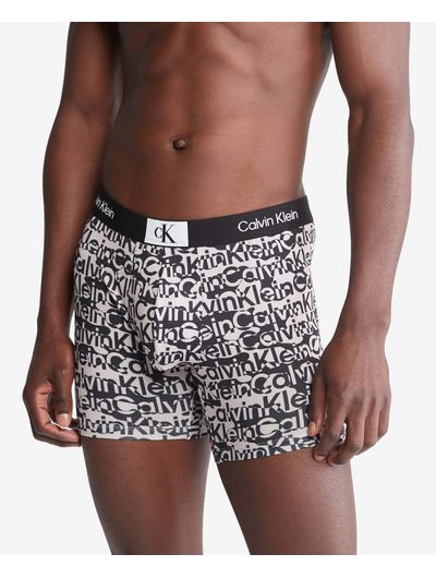 Boxer-Largo-Calvin-Klein-CK-1996-Estampado-Negro