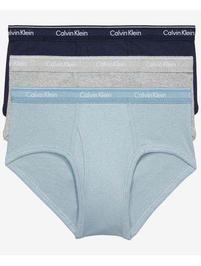 Briefs-Calvin-Klein-Cotton-Classics-Paquete-de-3-Azul