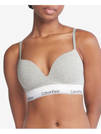 Brasier-Calvin-Klein-Modern-Cotton-Push-Up-Gris