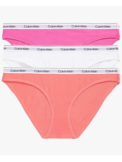 Bikinis-Calvin-Klein-Modern-Logo-Paquete-de-3-Rosa