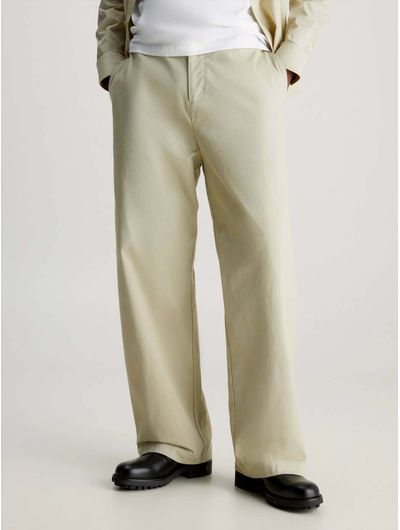Pantalon-Calvin-Klein-Relaxed-Hombre-Beige