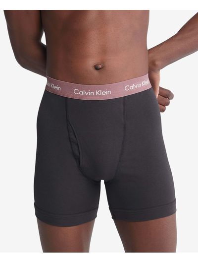 Boxers-Largos-Calvin-Klein-Cotton-Stretch-Paquete-de-3-Negro