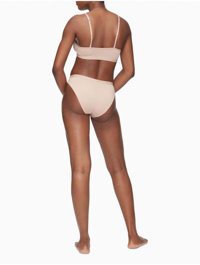 Bikini-Calvin-Klein-Nylon-Mujer-Beige