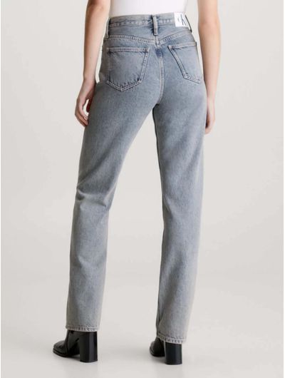 Jeans-Calvin-Klein-High-Rise-Straight-Mujer-Azul