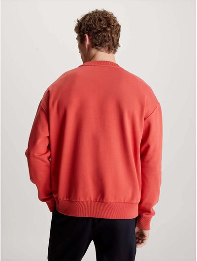 Sudadera-Calvin-Klein-con-Logo-Hombre-Rojo