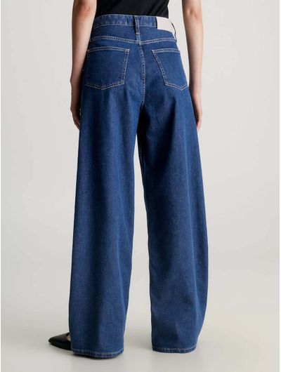 Jeans-Calvin-Klein-High-Rise-Wide-Leg-Mujer-Azul