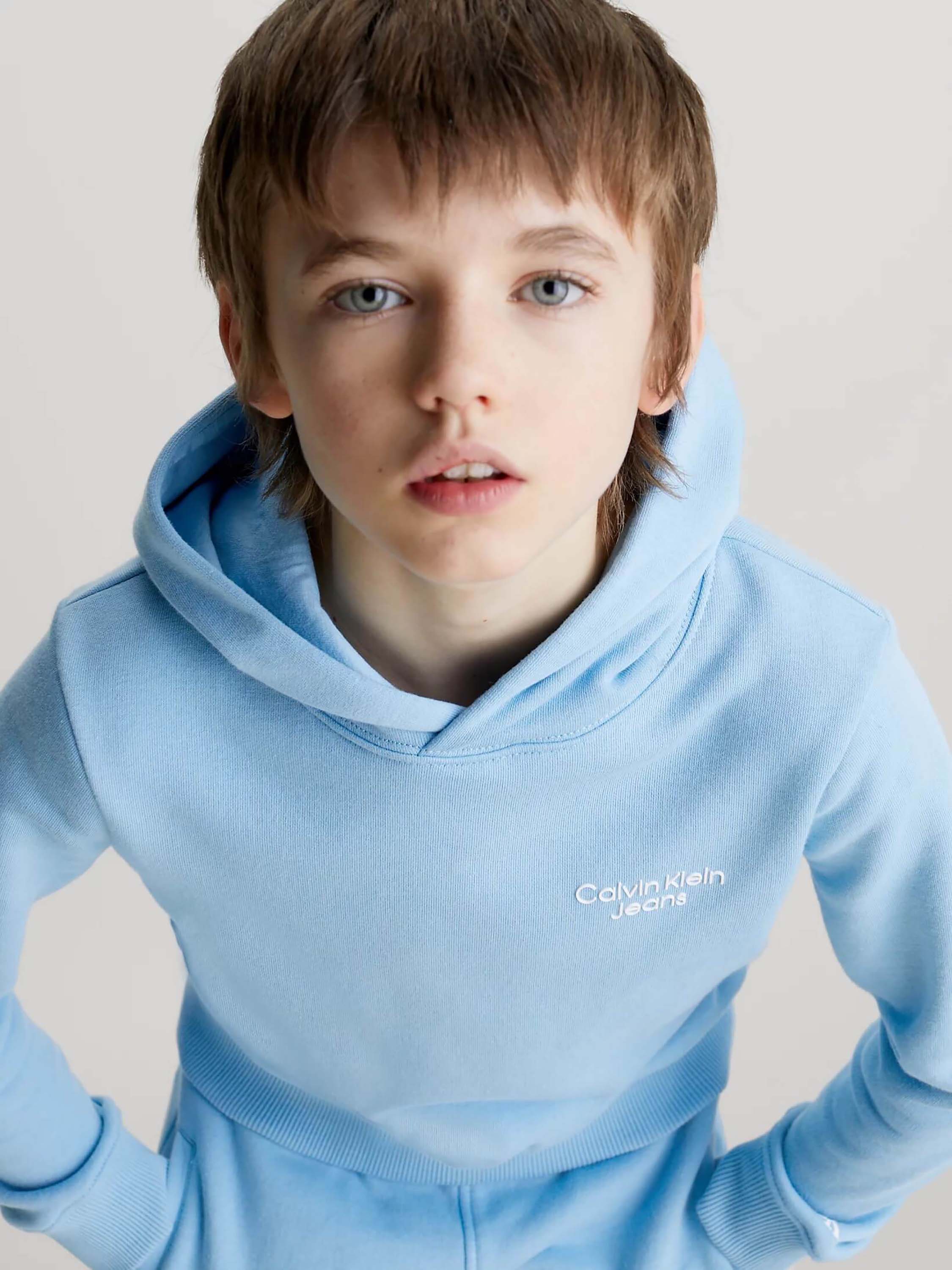 Sudadera Calvin Klein Logo Niño Azul