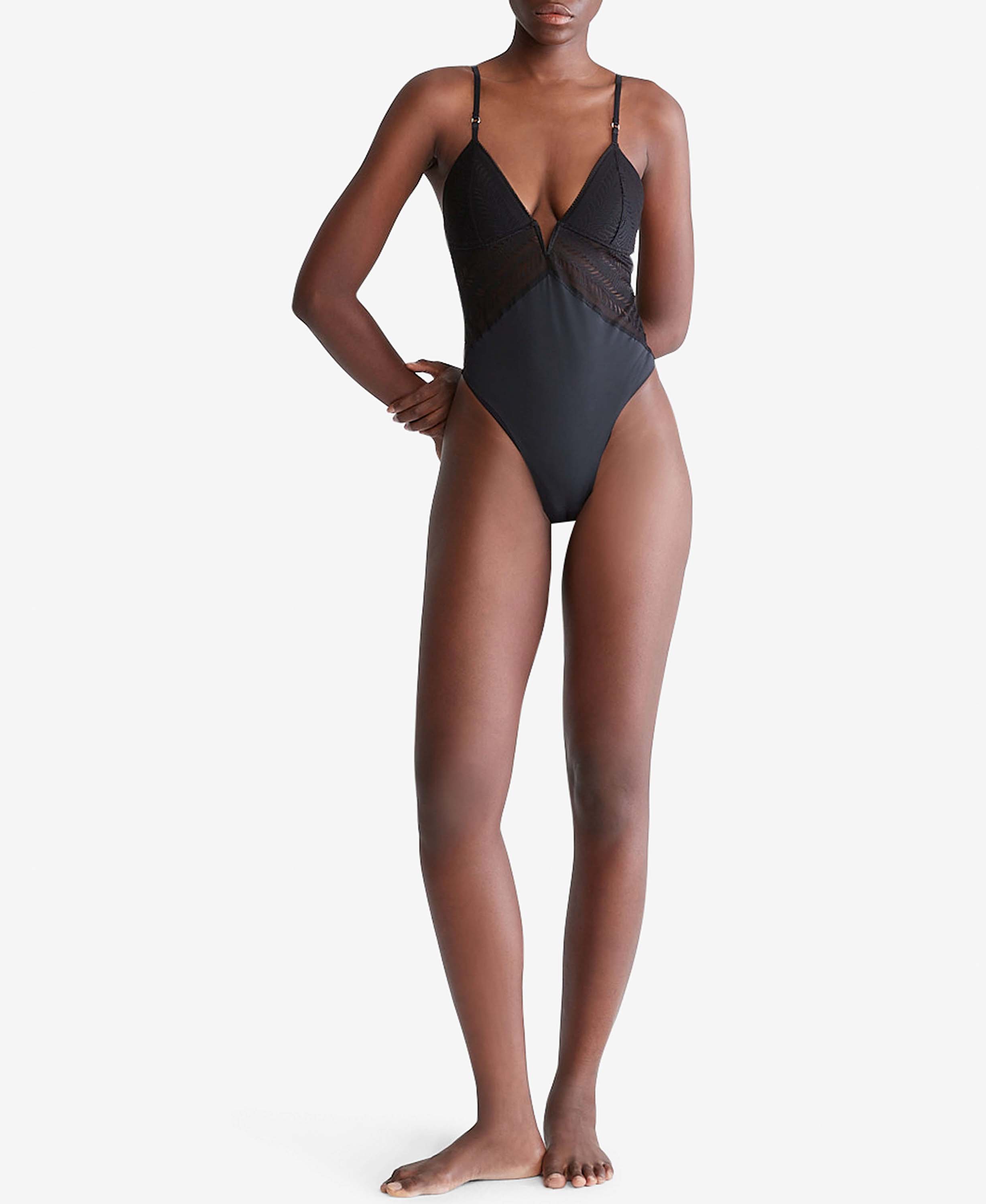 Body Calvin Klein Mujer Negro