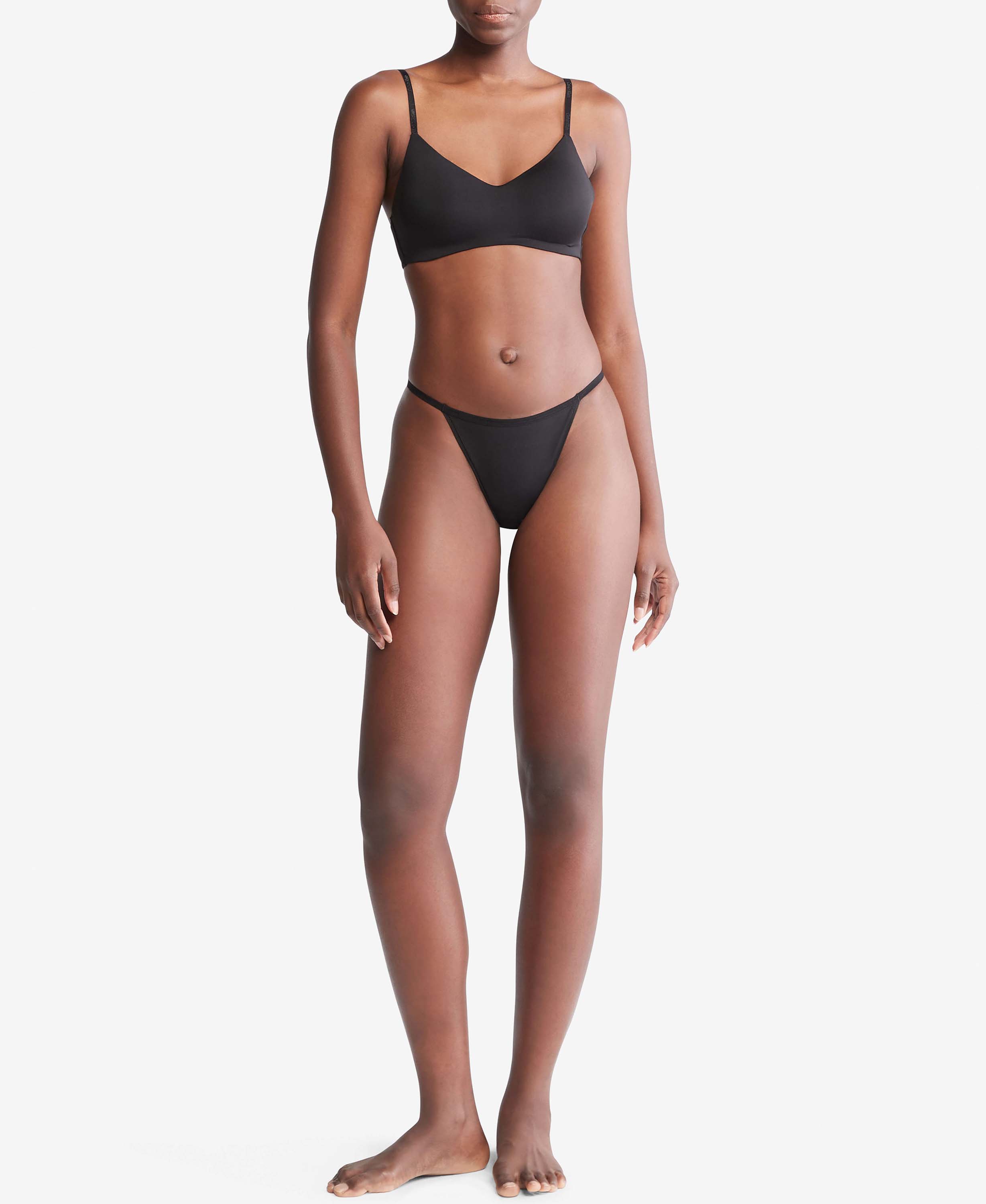 Bralette Calvin Klein Lightly Lined Mujer Negro