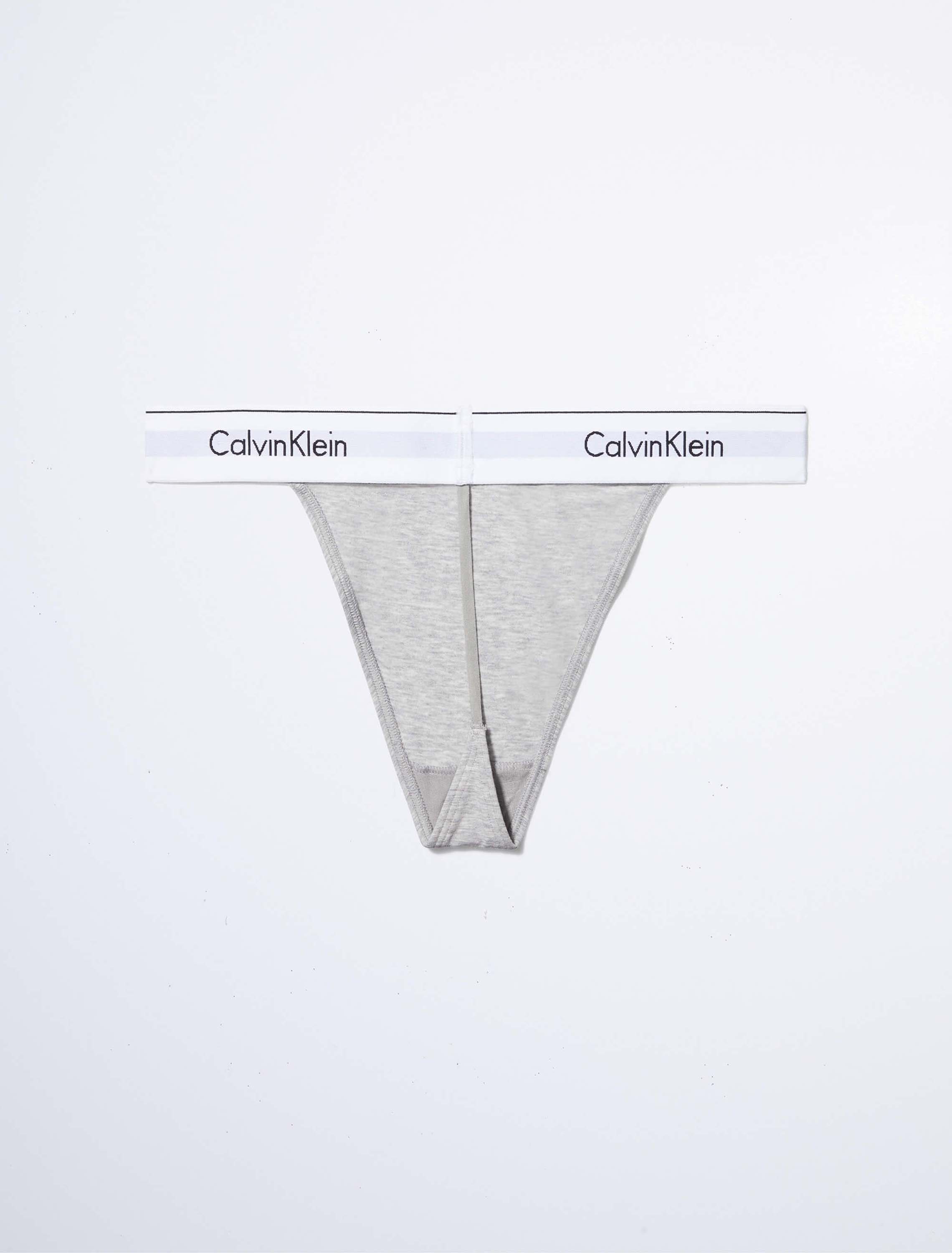 Tanga Calvin Klein Modern Cotton String Gris