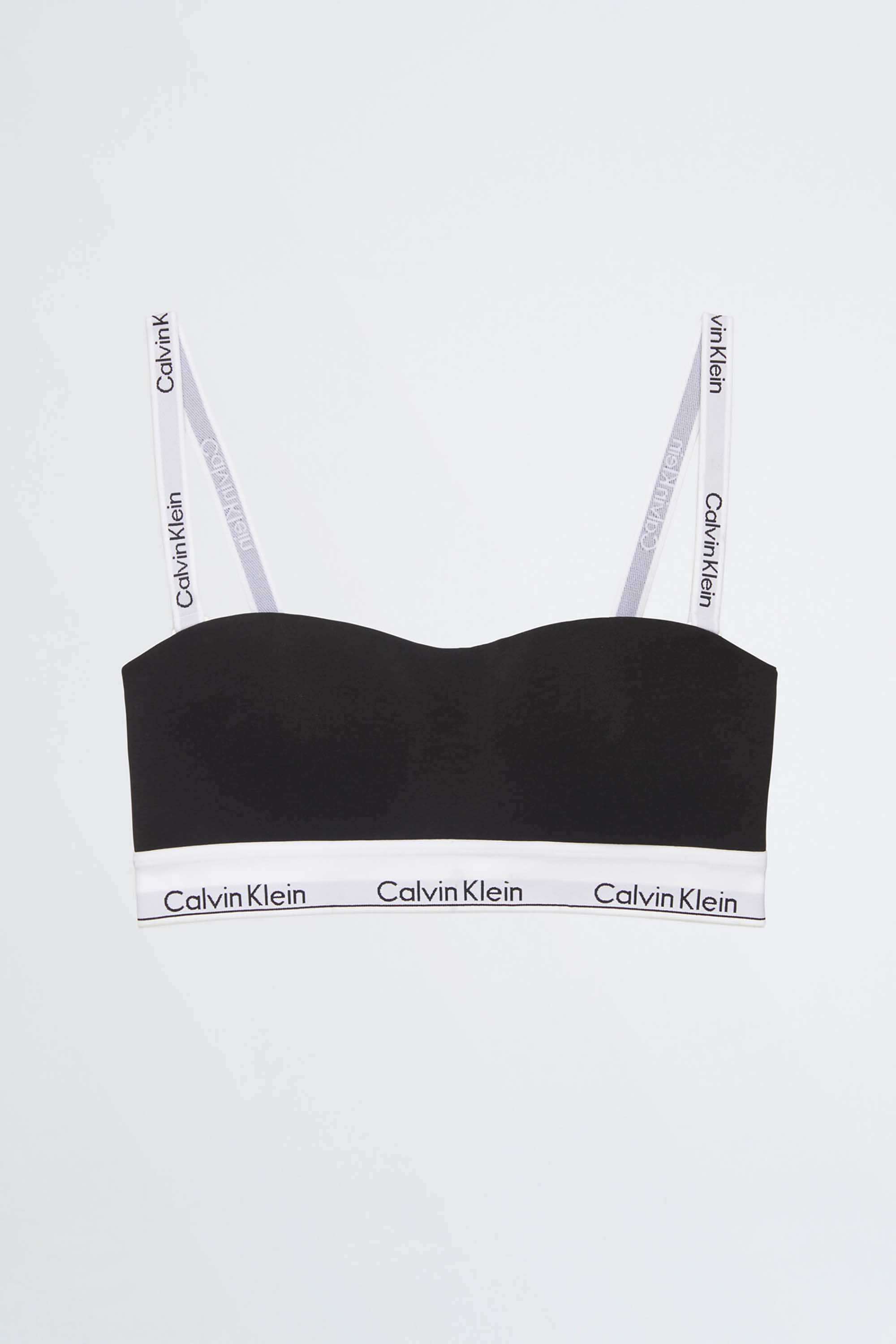 Bralette Calvin Klein Modern Cotton Bandeau Mujer Negro