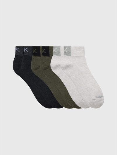 Calcetines-Calvin-Klein-Logo-Paquete-de-6-Hombre-Multicolor