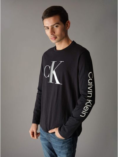 Playera-Calvin-Klein-Monograma-Hombre-Negro