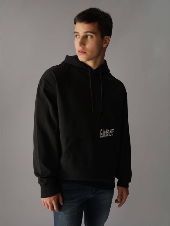 Sudadera-Calvin-Klein-Logo-Hombre-Negro