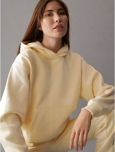 Sudadera-Calvin-Klein-Logo-Mujer-Amarillo