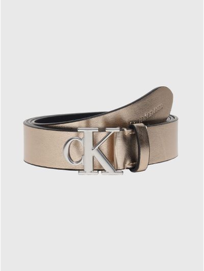 Cinturon-Calvin-Klein-Monograma-Mujer-Dorado