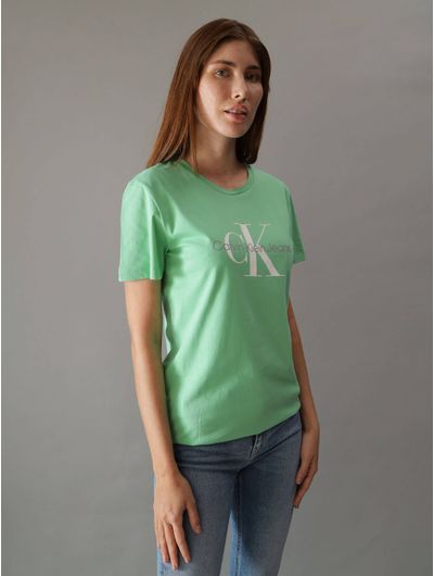 Playera-Calvin-Klein-Organic-Cotton-Mujer-Verde