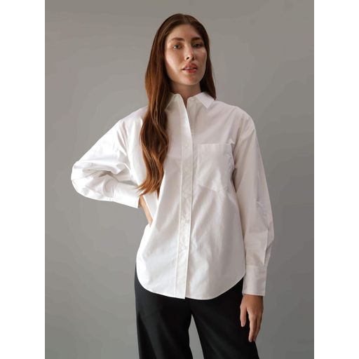 Camisa Calvin Klein Bolsillo Mujer Blanco Camisas calvinkleinmx