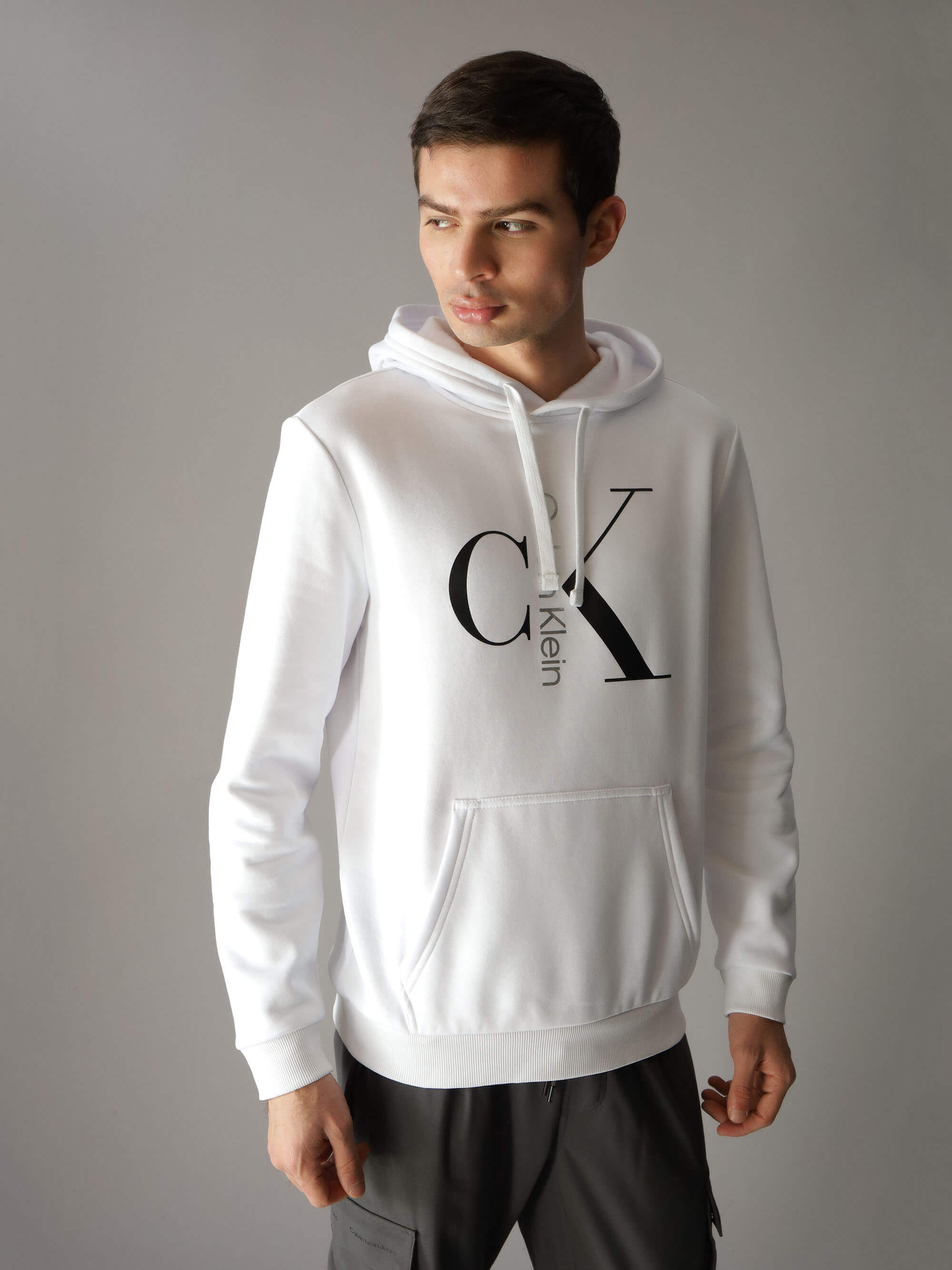 Calvin Klein Sudadera Calvin Klein Monograma Hombre Blanco | Paseo  Interlomas Mall