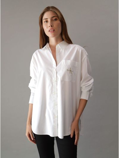 Camisa-Calvin-Klein-con-Logo-Mujer-Blanco