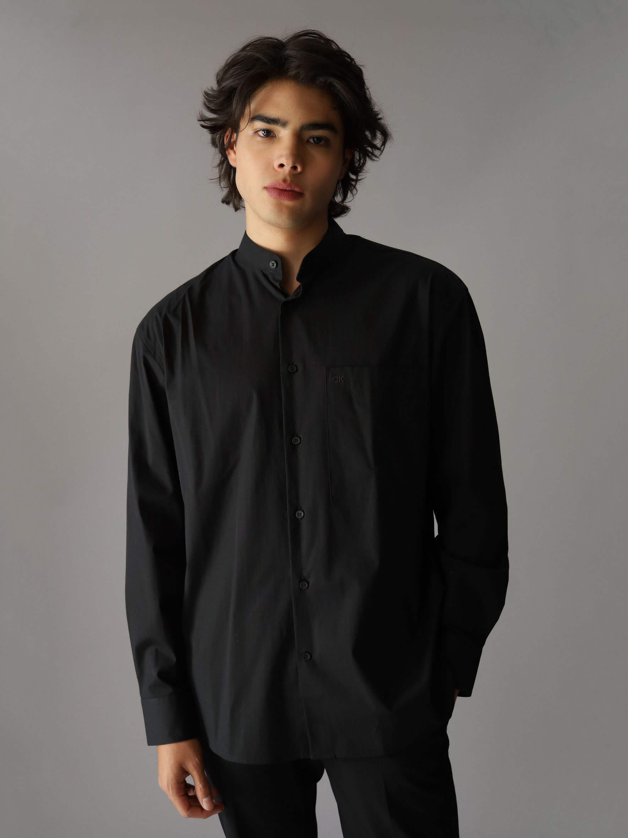 Camisa Calvin Klein Monograma Hombre Negro