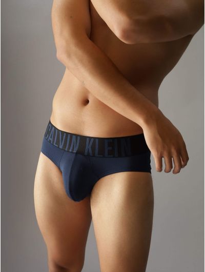 Calvin Klein - Calzoncillos tipo bóxer para hombre, elásticos,  personalizados, azul, extragrande Calvin Klein Calzoncillos boxer
