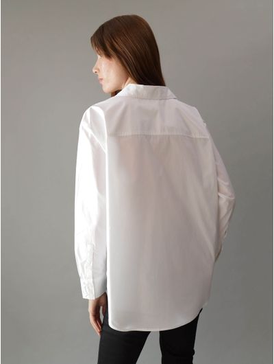 Camisa-Calvin-Klein-Monograma-Mujer-Blanco