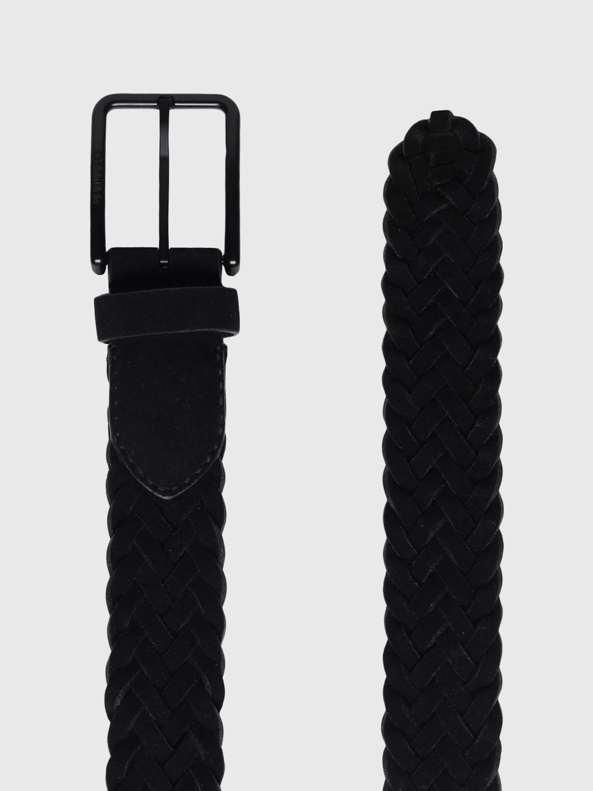 Cinturón Calvin Klein Trenzado Hombre Negro