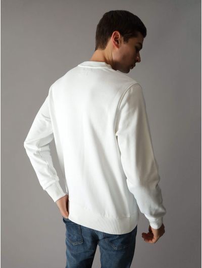 Sudadera-Calvin-Klein-Logotipo-Hombre-Blanco