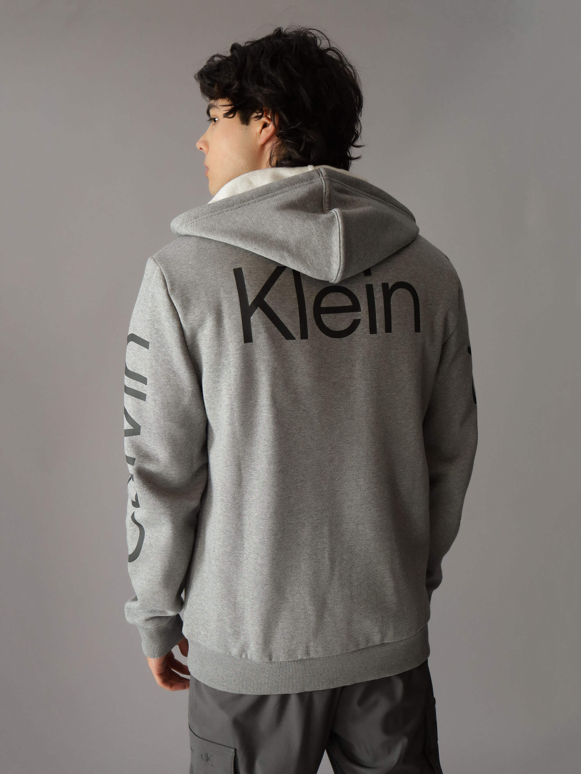 Sudadera Calvin Klein con Logo Hombre Gris
