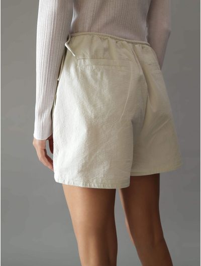 Short-Calvin-Klein-con-Logo-Mujer-Beige
