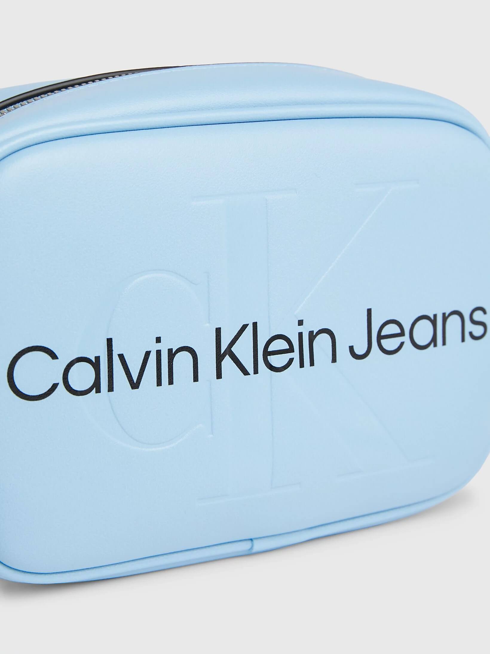 Bolsa Calvin Klein Crossbody Monologo Mujer Azul - Talla: Única
