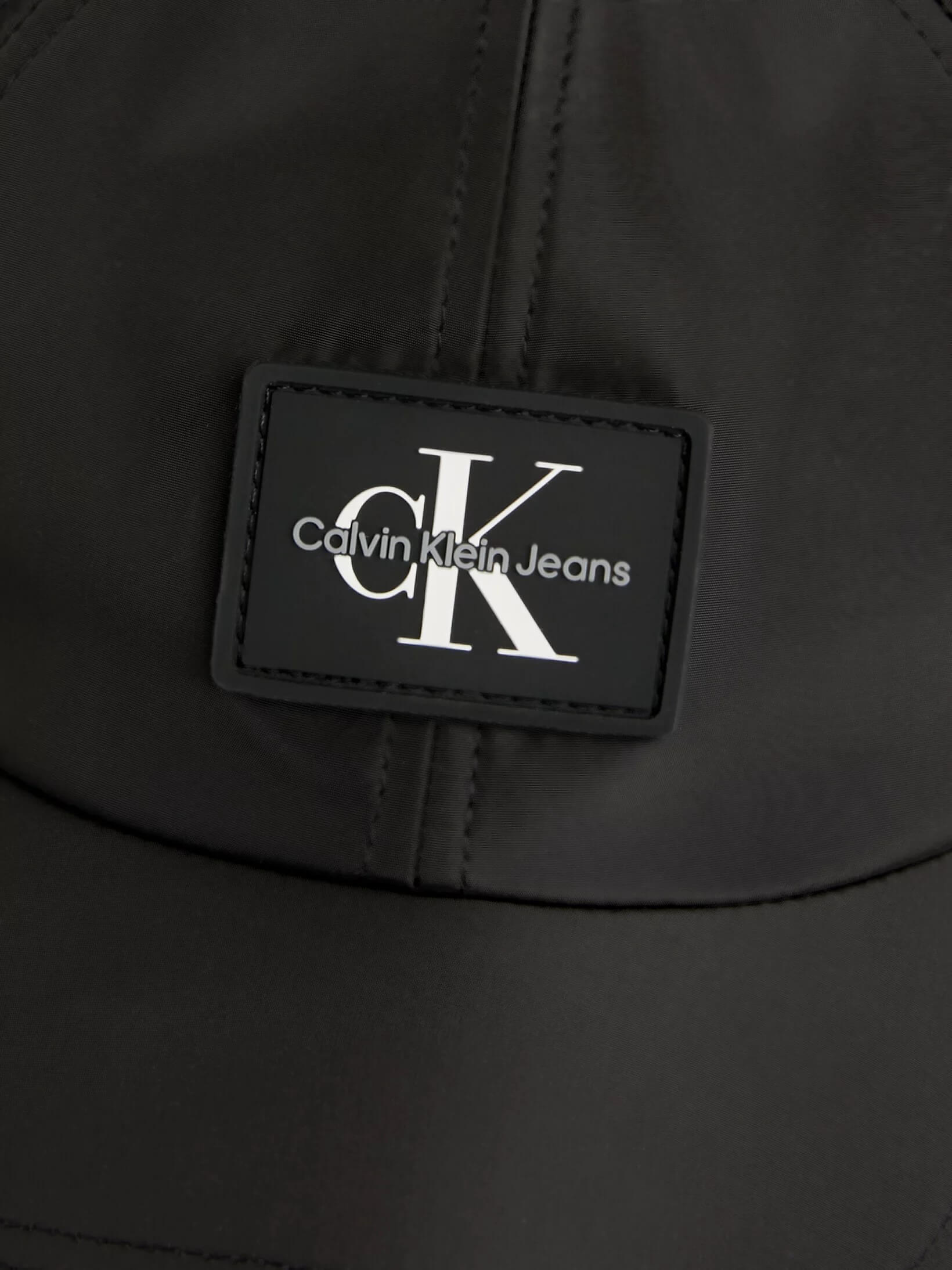 Gorra Calvin Klein Placa Monologo Negro - Talla: Única