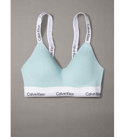 Bralette Calvin Klein Modern Cotton Lightly Lined Mujer Azul Talla M