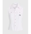 Camisa-Calvin-Klein-sin-Mangas-Mujer-Blanco