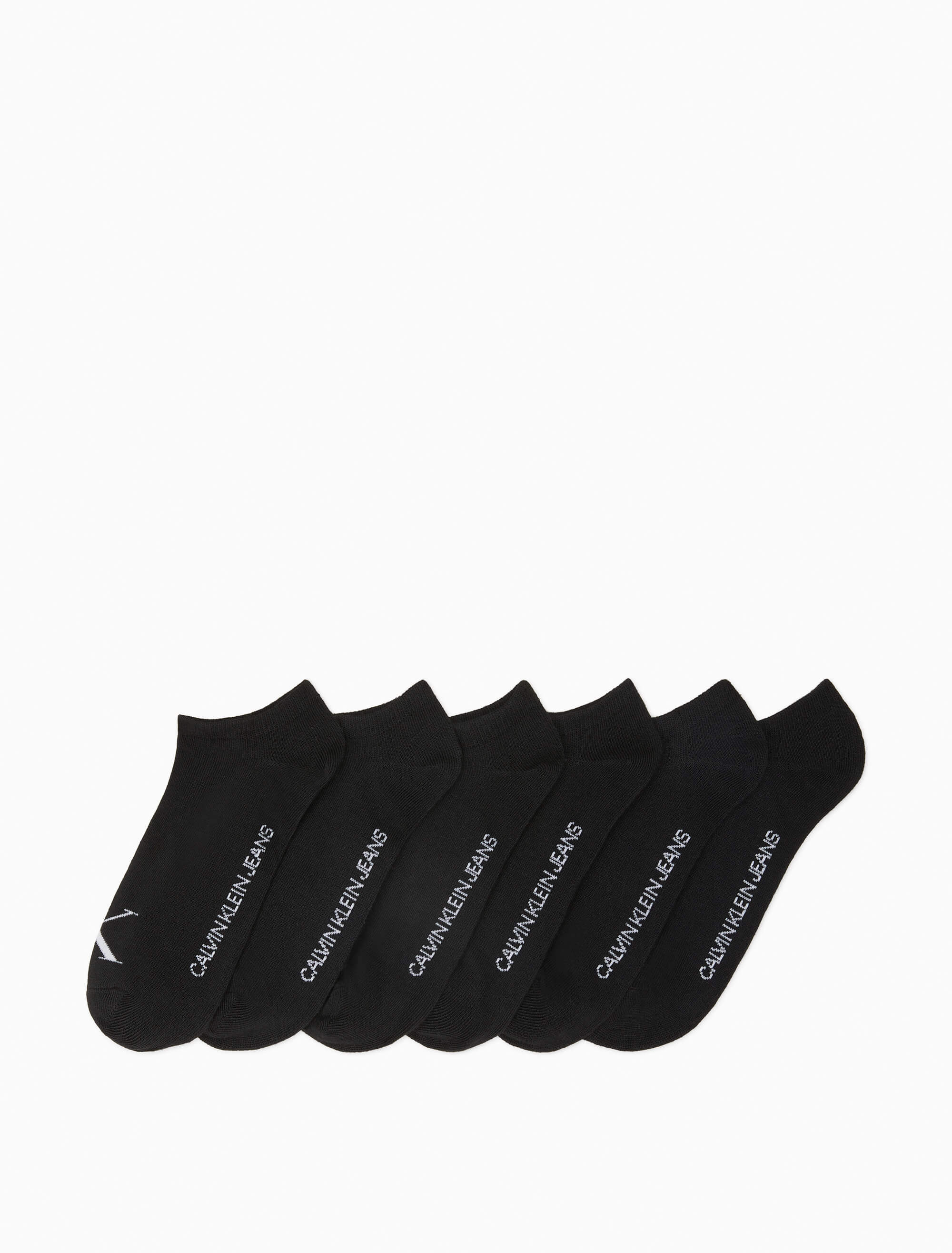 Calcetines Calvin Klein Paquete de 6 Mujer Negro - Talla: Única