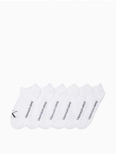 Calcetines-Calvin-Klein-Paquete-de-6-Mujer-Blanco