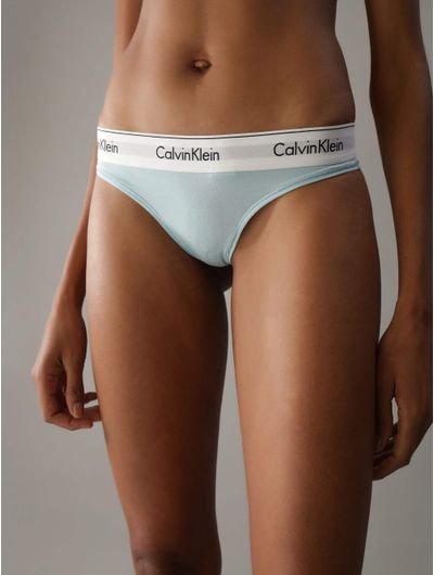 Tanga-Calvin-Klein-Logo-Mujer-Azul