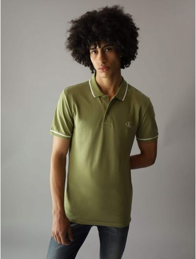 Polo-Calvin-Klein-Monograma-Hombre-Verde