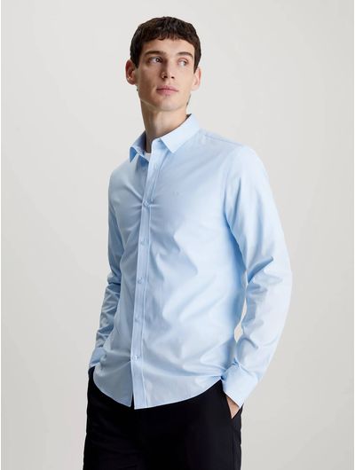 Camisa-Calvin-Klein-Slim-Hombre-Azul